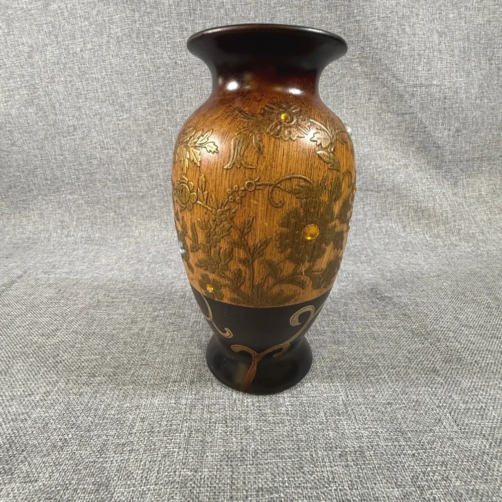 VTG Floral Etched Resin Table Top 10